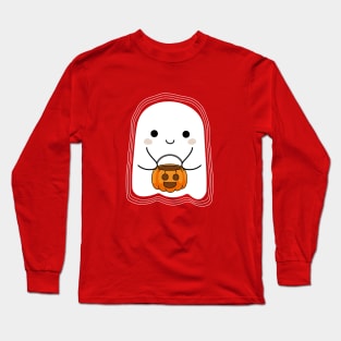 Baby ghost and pumpkin Long Sleeve T-Shirt